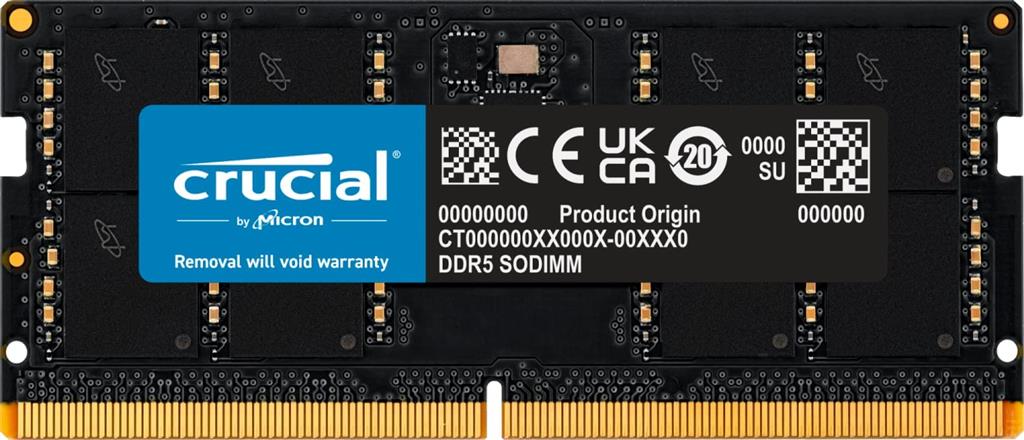 رم لپ تاپ کروشیال ظرفیت 16 گیگابایت Crucial 16GB DDR5 4800mhz CT16G48C40S5 Laptop Ram